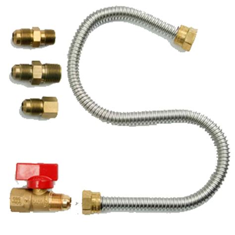 stainless steel appliance hook up boxes|Gas appliance installation kit Supply Lines .